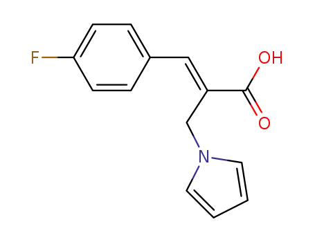 (E)-3-(4-fluorophenyl)-2-(1H-pyrrol-1-ylmethyl)prop-2-enoic acid