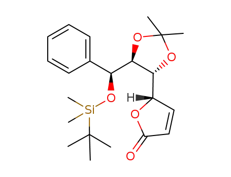 (S)-5-((4R,5S)-5-((S)-(tert-butyldimethylsilyloxy)(phenyl)methyl)-2,2-dimethyl-1,3-dioxolan-4-yl)furan-2(5H)-one