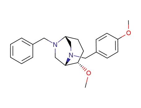 (-)-(1S,2S,5R)-6-benzyl-2-methoxy-8-(4-methoxybenzyl)-6,8-diazabicyclo[3.2.2]nonane