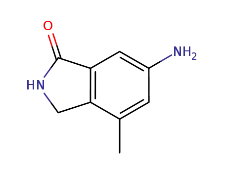 Molecular Structure of 1036389-16-8 (1H-Isoindol-1-one, 6-amino-2,3-dihydro-4-methyl-)