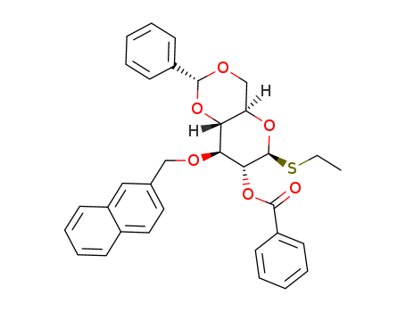 Ethyl 2-O-benzoyl-3-O-(2-methylnaphthyl)-4,6-O-benzylidene-1-thio-β-D-glucopyranoside