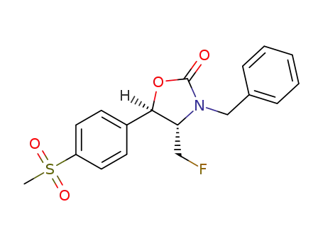 (4S,5R)-5-(4-methylsulfonylphenyl)-2-oxo-3-benzyl-4-fluoromethyl-oxazolidine