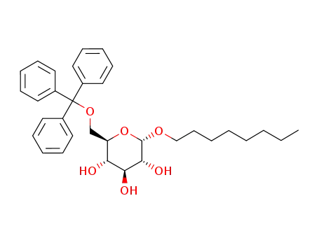 octyl 6-O-trityl-α-D-glucopyranoside