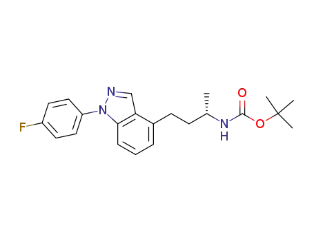 tert-butyl (1S)-3-[1-(4-fluorophenyl)-1H-indazol-4-yl]-1-methylpropylcarbamate