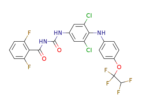 Molecular Structure of 117522-98-2 (N-2,6-difluorobenzoyl-N'-3,5-dichloro-4-[4-(1,1,2,2-tetrafluoroethoxy)anilino]phenylurea)