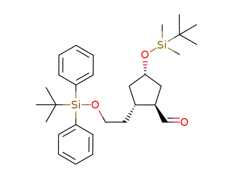 (1R,2R,4S)-4-(tert-butyl-dimethyl-silanyloxy)-2-[2-(tert-butyl-diphenyl-silanyloxy)-ethyl]-cyclopentanecarbaldehyde
