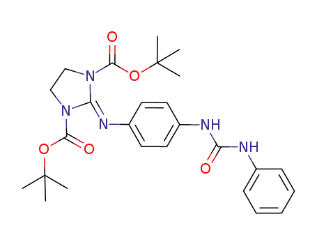 Molecular Structure of 1015690-75-1 (1-(4-[1,3-di(tert-butoxycarbonyl)-2-imidazolidinylimino]phenyl)-3-phenylurea)