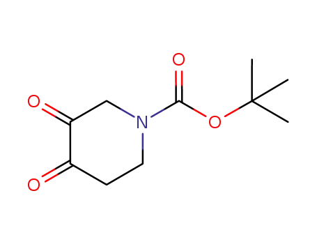 Molecular Structure of 741737-34-8 (1-Piperidinecarboxylic acid, 3,4-dioxo-, 1,1-dimethylethyl ester)