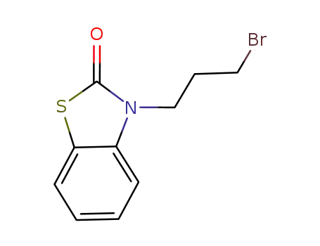 Molecular Structure of 62781-34-4 (2(3H)-Benzothiazolone, 3-(3-bromopropyl)-)