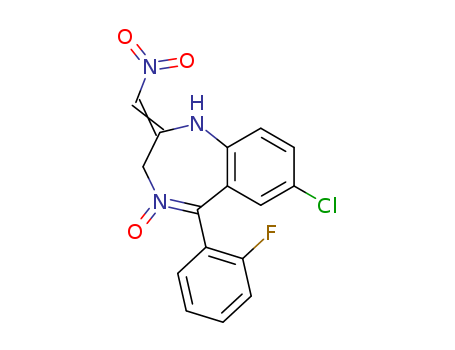 7-CHLORO-1,3DIHYDRO-5-FLUOROPHENYL-2-NITRO-METHYLENE-2H-1,4-BENZODIAZEPINE-4-OXIDE(60656-76-0)