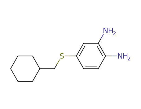 Molecular Structure of 64915-52-2 (1,2-Benzenediamine, 4-[(cyclohexylmethyl)thio]-)