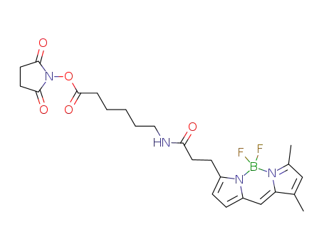 Molecular Structure of 217190-09-5 (3-BODIPY-PROPANOYLAMINOCAPROIC ACID, N-HYDROXYSUCCINIMIDE ESTER)