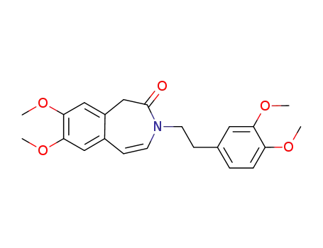Molecular Structure of 1104967-34-1 (3-[2-(3,4-dimethoxyphenyl)ethyl]-7,8-dimethoxy-1,3-dihydrobenzo[d]azepin-2-one)
