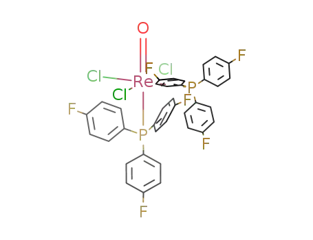 Molecular Structure of 108009-10-5 (Rhenium, trichlorooxobis[tris(4-fluorophenyl)phosphine]-)
