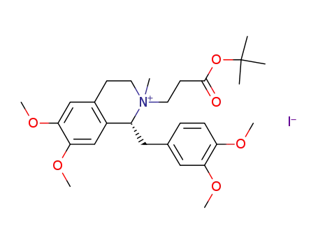 (1R)-1-[(3,4-dimethoxyphenyl)methyl]-1,2,3,4-tetrahydro-6,7-dimethoxy-2-methyl-2-tert-butoxycarbonylethyl-isoquinolinium iodide