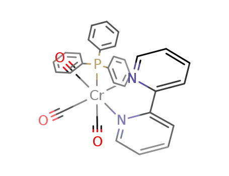 cis(CO)3Cr(2,2'-bipyridyl)(triphenylphosphine)