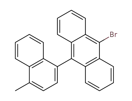 Molecular Structure of 912483-19-3 (Anthracene, 9-bromo-10-(4-methyl-1-naphthalenyl)-)