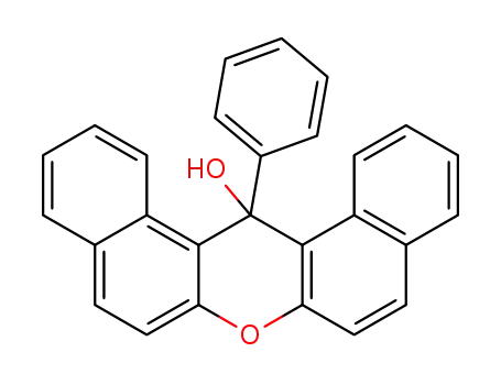 Molecular Structure of 116468-94-1 (14-hydroxy-14-phenyldibenzo[a,j]xanthene)