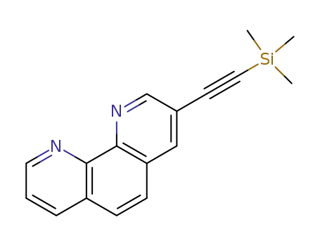 Molecular Structure of 369390-65-8 (1,10-Phenanthroline, 3-[(trimethylsilyl)ethynyl]-)