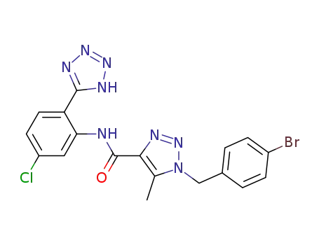 1-(4-bromo-benzyl)-5-methyl-1H-[1,2,3]triazole-4-carboxylic acid [5-chloro-2-(1H-tetrazol-5-yl)-phenyl]-amide