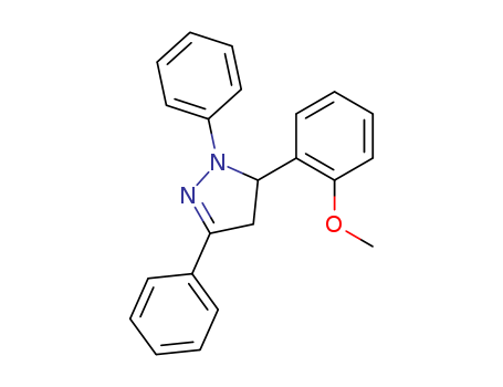1H-Pyrazole, 4,5-dihydro-5-(2-methoxyphenyl)-1,3-diphenyl-