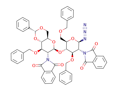 O-(3-O-benzyl-4,6-O-benzylidene-2-deoxy-2-phthalimido-β-D-glucopyranosyl)-(1->4)-3,6-di-O-benzyl-2-deoxy-2-phthalimido-β-D-glucopyranosyl azide