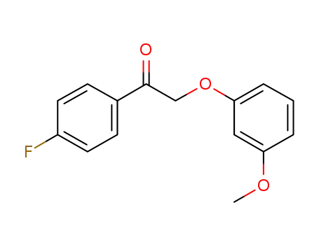 Molecular Structure of 654681-32-0 (Ethanone, 1-(4-fluorophenyl)-2-(3-methoxyphenoxy)-)