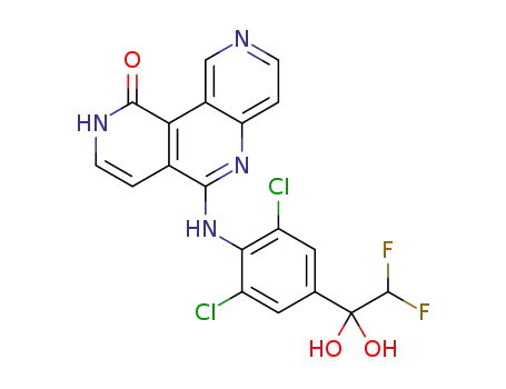 6-{[2,6-dichloro-4-(2,2-difluoro-1,1-dihydroxyethyl)phenyl]amino}pyrido[4,3-c]-1,6-naphthyridin-10(9H)-one