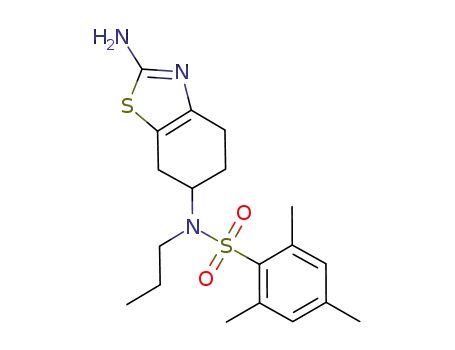 N-(2-amino-4,5,6,7-tetrahydrobenzo[d]thiazol-6-yl)-2,4,6-trimethyl-N-propylbenzenesulfonamide