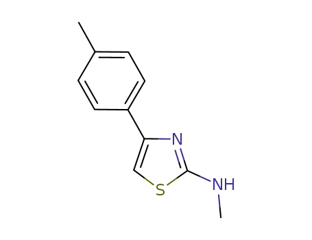 Molecular Structure of 823236-59-5 (2-Thiazolamine,N-methyl-4-(4-methylphenyl)-(9CI))