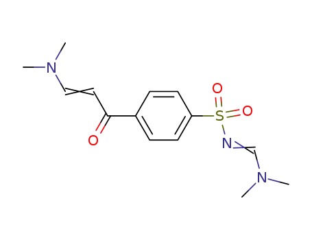 Molecular Structure of 889856-26-2 (Benzenesulfonamide,
N-[(dimethylamino)methylene]-4-[3-(dimethylamino)-1-oxo-2-propenyl]-)