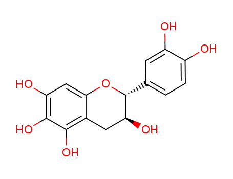 Molecular Structure of 917567-28-3 (2H-1-Benzopyran-3,5,6,7-tetrol, 2-(3,4-dihydroxyphenyl)-3,4-dihydro-,
(2R,3S)-)