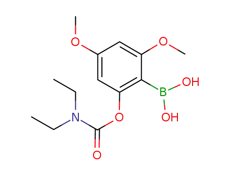 Molecular Structure of 1135822-19-3 (2-(diethylcarbamoyloxy)-3,5-dimethoxyphenylboronic acid)