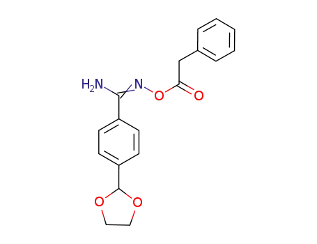 Molecular Structure of 1003867-83-1 ((4-[1,3]-dioxolan-2-yl)-O-phenylacetylbenzamidoxime)