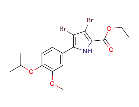ethyl 3,4-dibromo-5-(4-isopropoxy-3-methoxyphenyl)-1H-pyrrole-2-carboxylate