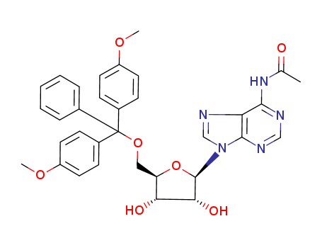 Adenosine, N-acetyl-5'-O-[bis(4-methoxyphenyl)phenylmethyl]-