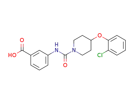 3-(4-(2-chlorophenoxy)piperidine-1-carboxaMido)benzoic acid