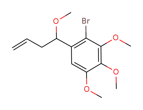 Benzene, 2-bromo-3,4,5-trimethoxy-1-(1-methoxy-3-buten-1-yl)-