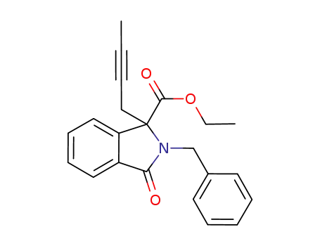 2-benzyl-1-(but-2-ynyl)-3-oxo-2,3-dihydro-1H-isoindole-1-carboxylic acid ethyl ester