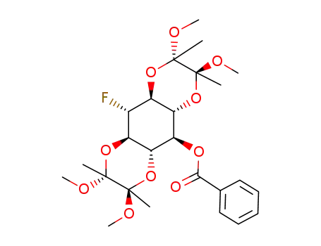 2-O-benzoyl-1,6:3,4-bis[O-(2,3-dimethoxybutane-2,3-diyl)]-5-fluoro-scyllo-inositol