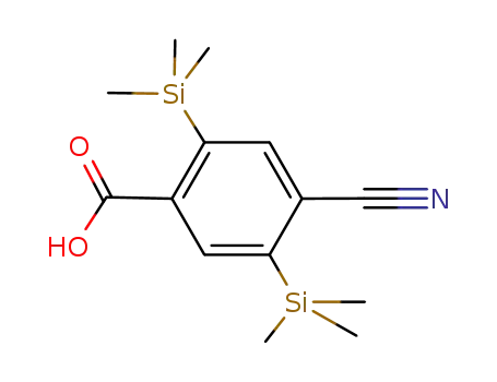 2,5-bis(trimethylsilyl)-4-cyanobenzoic acid
