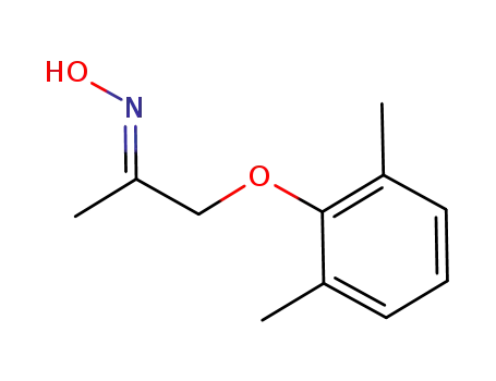 Molecular Structure of 1051392-53-0 ((E)-1-(2,6-dimethyl-phenoxy)-propan-2-one oxime)
