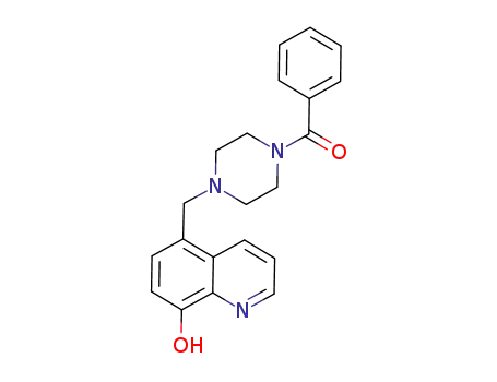 Molecular Structure of 1103590-34-6 (5-(4-benzoylpiperazin-1-ylmethyl)-quinolin-8-ol)
