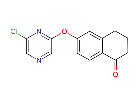 Molecular Structure of 894416-93-4 (2-chloro-6-(tetralon-1-yl-6-oxy)-pyrazine)