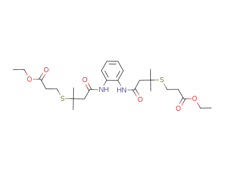 diethyl 3,3'-{1,2-phenylenebis[imino(2-methyl-4-oxobutane-4,2-diyl)thio]}dipropanoate