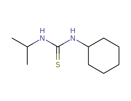Molecular Structure of 34780-31-9 (Thiourea, N-cyclohexyl-N'-(1-methylethyl)-)