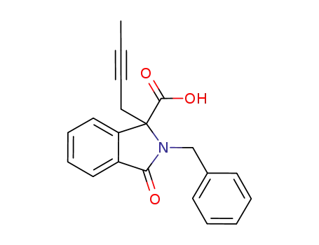 2-benzyl-1-(but-2-ynyl)-3-oxo-2,3-dihydro-1H-isoindole-1-carboxylic acid