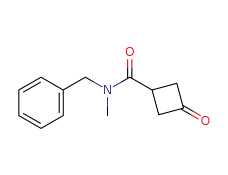 Molecular Structure of 917827-84-0 (N-benzyl-N-methyl-3-oxocyclobutanecarboxamide)