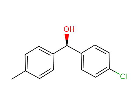 Molecular Structure of 162300-67-6 ((R)-(4-chlorophenyl)(4'-methylphenyl)methanol)