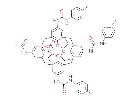 5-acetamido-11,17,23-tris[3-(4-methylphenyl)ureido]-25,26,27-tripropoxy-28-(carboxymethoxy)calix[4]arene